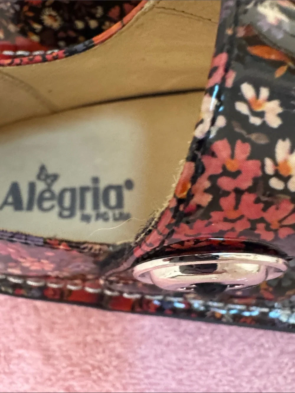 Alegria Paloma Midnight Garden Floral Mary Janes 37 US 6.5